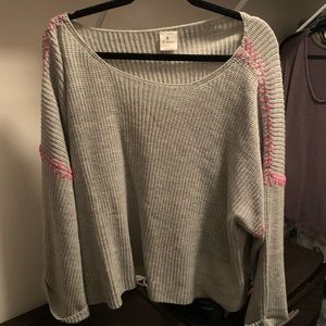 By Together Grey knit sweater. Size large